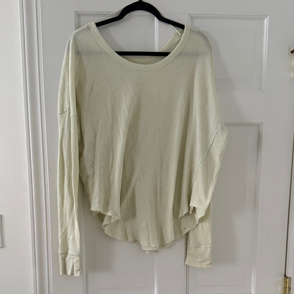 We The Free Cream Long Sleeve Top